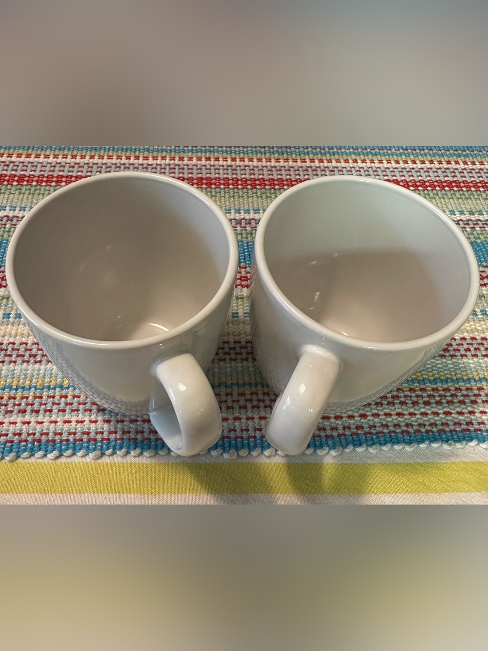 Corelle Coordinates White Stoneware Coffee Mug Set of 2